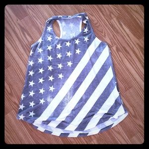 Super soft Stars and Stripes flowy tank
